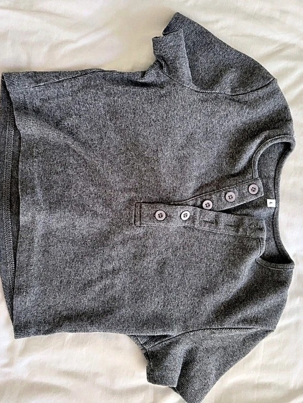 Gray Short Sleeve Top